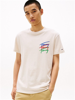 Tommy Jeans Camiseta con logo gráfico en la espalda para hombre